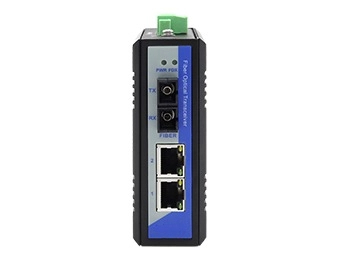 2 ports 10/100/1000Base-T Ethernet  Fiber Media Converter with 1 port 1000Base- X optical 